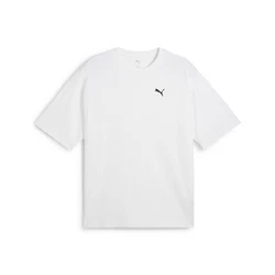 PUMA T-Shirt WARDROBE ESS Oversized T-Shirt Herren Weiß