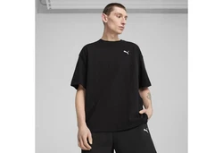 PUMA T-Shirt WARDROBE ESS Oversized T-Shirt Herren Schwarz
