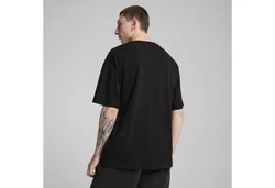 PUMA T-Shirt WARDROBE ESS Oversized T-Shirt Herren Schwarz
