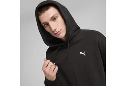 PUMA Hoodie WARDROBE ESS Relaxed Herren Schwarz