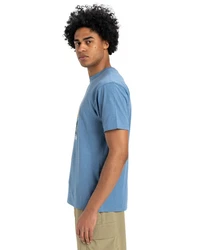 Quiksilver T-Shirt Feel The Outside Blau/Grau/Hellblau/Türkis