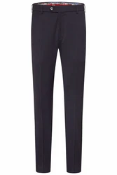 MEYER Chinos Bonn mit Stretch-Dehnbund Dunkelblau/Hellblau/Blau