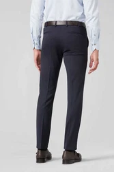 MEYER Chinos Bonn mit Stretch-Dehnbund Dunkelblau/Hellblau/Blau