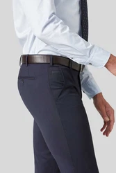 MEYER Chinos Bonn mit Stretch-Dehnbund Dunkelblau/Hellblau/Blau