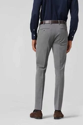 MEYER Chinos Bonn mit Stretch-Dehnbund Hellgrau/Grau