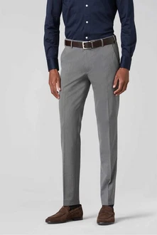 MEYER Chinos Bonn mit Stretch-Dehnbund Hellgrau/Grau MEYER Chinos Bonn mit Stretch-Dehnbund Hellgrau/Grau