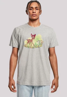 F4NT4STIC T-Shirt Disney Bambi & Thumper Playing Grau/Beige/Türkis/Hellgrau F4NT4STIC T-Shirt Disney Bambi & Thumper Playing Grau/Beige/Türkis/Hellgrau