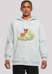 F4NT4STIC Kapuzenpullover Disney Bambi & Thumper Grau/Beige/Hellgrau/Türkis