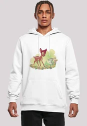 F4NT4STIC Kapuzenpullover Disney Bambi & Thumper Weiß/Beige/Türkis/Creme