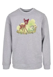 F4NT4STIC Sweatshirt Disney Bambi & Thumper Playing Grau/Beige/Hellgrau