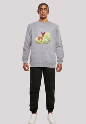 F4NT4STIC Sweatshirt Disney Bambi & Thumper Playing Grau/Beige/Hellgrau