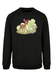 F4NT4STIC Sweatshirt Disney Bambi & Thumper Playing Schwarz/Türkis/Dunkelgrün/Grün
