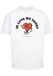 F4NT4STIC T-Shirt In Love We Trust Weiß/Creme