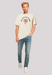 F4NT4STIC T-Shirt In Love We Trust Beige/Khaki/Gelb