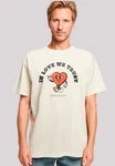 F4NT4STIC T-Shirt In Love We Trust Beige/Khaki/Gelb