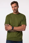 JP1880 T-Shirt Basic Bauchfit Halbarm Dunkelgrün/Grün