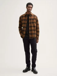 TOM TAILOR Denim Chinohose Regular Fit Schwarz/Khaki/Dunkelblau/Dunkelrot