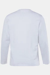 JP1880 T-Shirt Henley Langarm Piqu (JP1880) Grau/Weiß/Creme