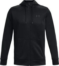 Kapuzensweatshirt UA ARMOUR FLEECE FZ HOODIE BLACK