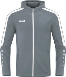 Jako Kapuzensweatshirt Kapuzenjacke Power STEINGRAU