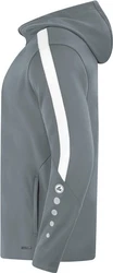 Jako Kapuzensweatshirt Kapuzenjacke Power STEINGRAU