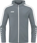 Jako Kapuzensweatshirt Kapuzenjacke Power STEINGRAU
