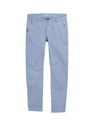 TOM TAILOR Chinohose Tapered Chino Hose Hellblau/Blau