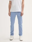 TOM TAILOR Chinohose Tapered Chino Hose Hellblau/Blau