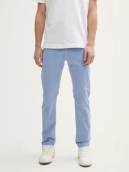 TOM TAILOR Chinohose Tapered Chino Hose Hellblau/Blau