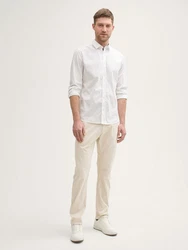 TOM TAILOR Chinohose Tapered Chino Hose Khaki/Beige
