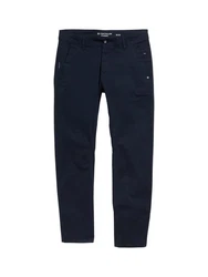 TOM TAILOR Chinohose Tapered Chino Hose Dunkelblau/Blau/Hellblau