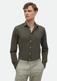 T-Shirt Schlichtes, gewebtes, klassisches Hemd mit normaler Passform