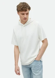 Sweatshirt Einfarbiger Kapuzenpullover