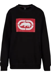 Ecko Unltd. Rundhalspullover Ecko Unltd. Pullover Ecko Unltd. Base Sweatshirt Black (1-tlg)