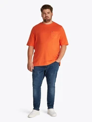 Tommy Hilfiger Big & Tall Rundhalsshirt BT-ESSENTIAL SOLID POCKET TEE-B Orange/Rot/Braun