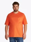 Tommy Hilfiger Big & Tall Rundhalsshirt BT-ESSENTIAL SOLID POCKET TEE-B Orange/Rot/Braun