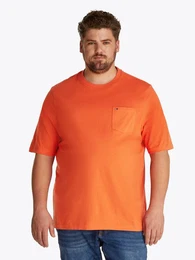 Tommy Hilfiger Big & Tall Rundhalsshirt BT-ESSENTIAL SOLID POCKET TEE-B in Groe Gren, Logostickerei