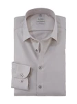 OLYMP Hemd Langarm Beige/Braun/Lila
