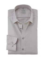 OLYMP Hemd Langarm Beige/Braun/Lila