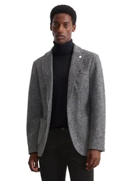 Sakko au weichem Wool Jersey