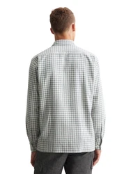 Marc O'Polo Langarmhemd aus Twill Dunkelgrau/Grau/Hellgrau