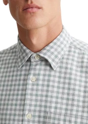 Marc O'Polo Langarmhemd aus Twill Dunkelgrau/Grau/Hellgrau