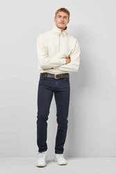 MEYER Chinos M5 Slim Dunkelblau/Lila/Blau
