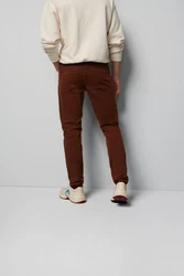 MEYER Chinos Five-Pocket-Hose Braun/Dunkelbraun
