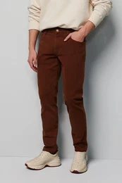 Chinos Five-Pocket-Hose im unifarbenen Design