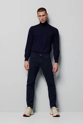 MEYER Chinos Five-Pocket-Hose Dunkelblau