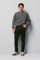 MEYER Chinos Five-Pocket-Hose Dunkelgrün/Khaki/Grün