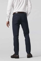 MEYER Chinos Oslo mit Spezial-Dehnbund Dunkelblau