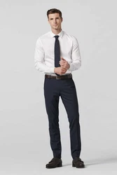 MEYER Chinos Oslo mit Spezial-Dehnbund Dunkelblau