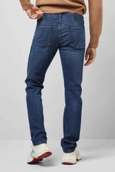 MEYER 5-Pocket Jeans M5 Slim Blau/Dunkelblau/Lila